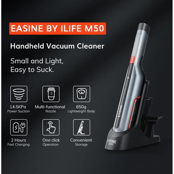 Aspirateur à Main Sans Fil ILIFE M50 Puissant 15KPa