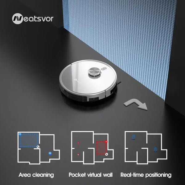 Neatsvor S600 v2 Robot Aspirateur Laveur Connecté Auto