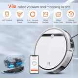 Robot Aspirateur Laveur V3s Pro Puissant 3000Pa WiFi