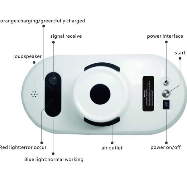 Robot Laveur de vitre Anti - chute Infrarouge Intelligent